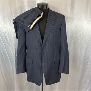 Canali men's two button striped suit